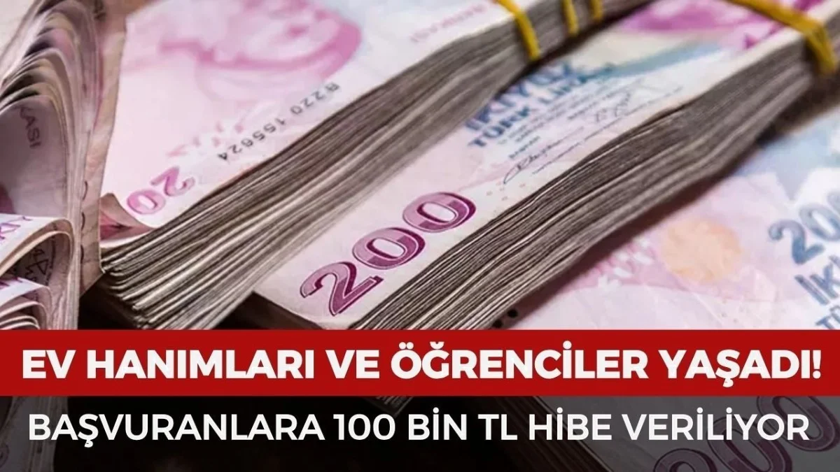 Devletten 100 Bin TL Destek! Ev Hanımı Ve Öğrenciler İçin Başvurular Başladı