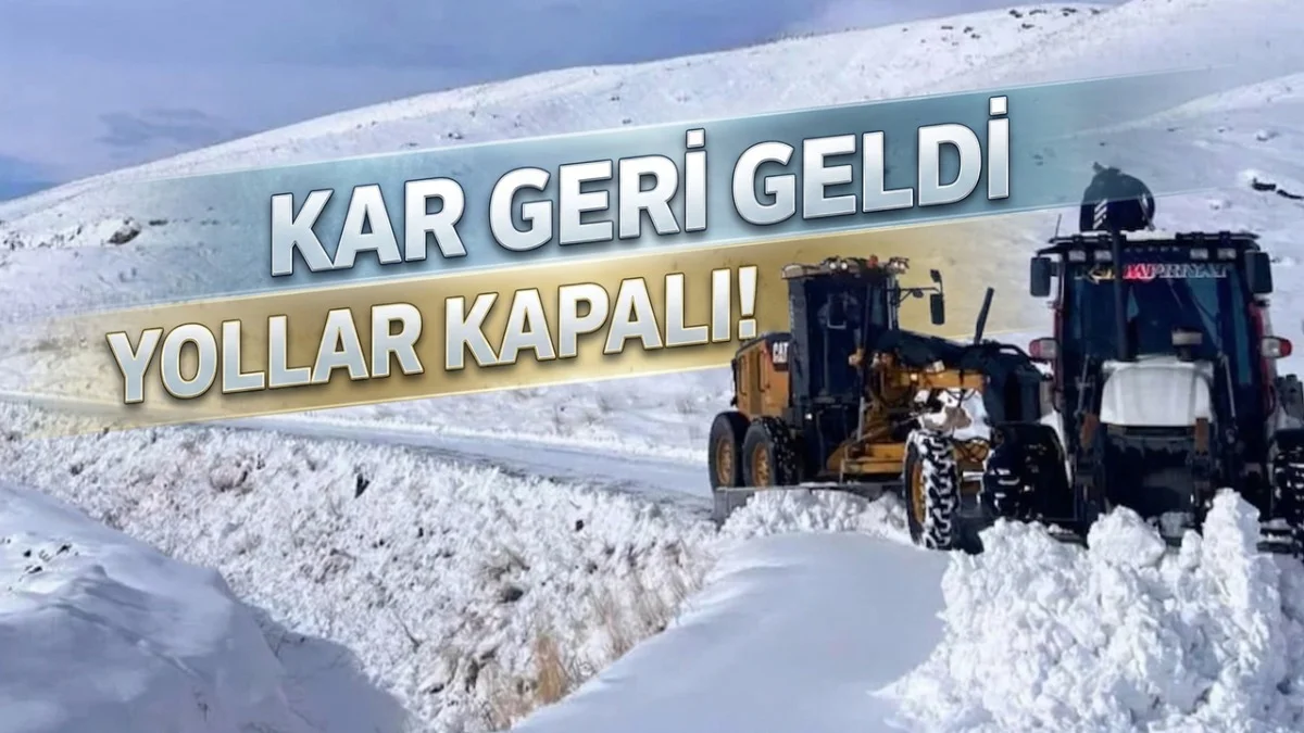 Kar Fırtınası Her Yeri Vurdu! Yollar Tek Tek Kapandı...